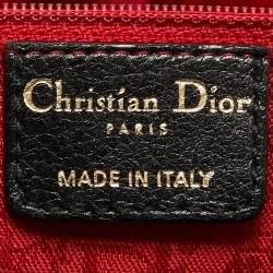 Dior Black Cannage Leather Flap Shoulder Bag