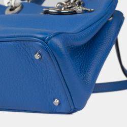 Dior diorissimo mini  electric blue grained calf leather SHW small Bag