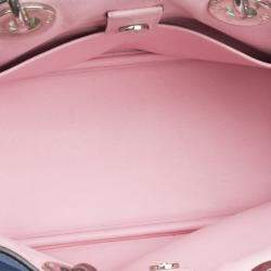 Dior diorissimo mini  electric blue grained calf leather SHW small Bag
