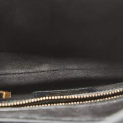 Pre Owned Dior Black Leather Saddle Bag