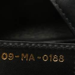 Pre Owned Dior Black Leather Saddle Bag