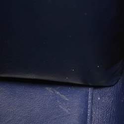 Pre Owned Dior Blue Leather Mini Diorever Top Handle Bag