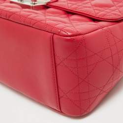 Pre Owned Dior Pink Cannage Leather Medium Miss Dior Shoulder Bag