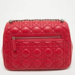 Pre Owned Dior Pink Cannage Leather Medium Miss Dior Shoulder Bag