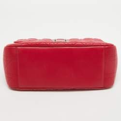 Pre Owned Dior Pink Cannage Leather Medium Miss Dior Shoulder Bag