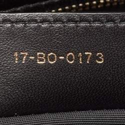 Pre Owned Dior Black Cannage Leather Soft Lady Dior Satchel