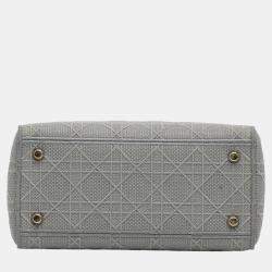 Dior Grey Medium Cannage Lady D-Lite