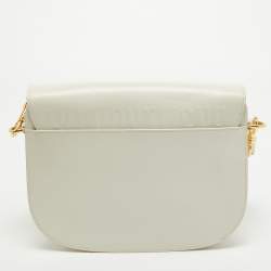 Pre Owned Dior Off White Leather Medium Bobby Shoulder Bag