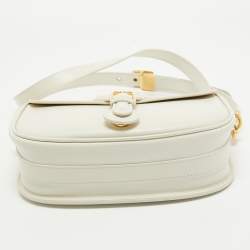 Pre Owned Dior Off White Leather Medium Bobby Shoulder Bag