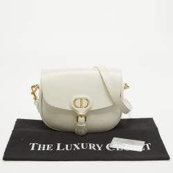 Pre Owned Dior Off White Leather Medium Bobby Shoulder Bag