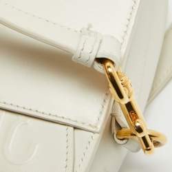 Pre Owned Dior Off White Leather Medium Bobby Shoulder Bag