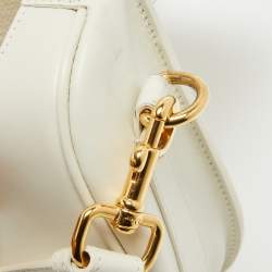 Pre Owned Dior Off White Leather Medium Bobby Shoulder Bag