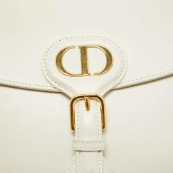 Pre Owned Dior Off White Leather Medium Bobby Shoulder Bag