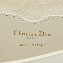 Pre Owned Dior Off White Leather Medium Bobby Shoulder Bag