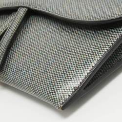 Dior Multicolor Printed Leather Saddle Wallet on Chain