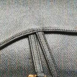 Dior Multicolor Printed Leather Saddle Wallet on Chain