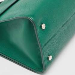 Pre Owned Dior Green Leather Medium Diorever Bag
