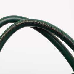 Pre Owned Dior Green Leather Medium Diorever Bag