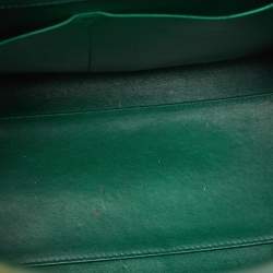 Pre Owned Dior Green Leather Medium Diorever Bag