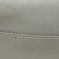 Pre Owned Dior Grey Ultramatte Leather Saddle Shoulder Bag