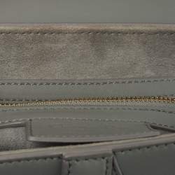 Pre Owned Dior Grey Ultramatte Leather Saddle Shoulder Bag