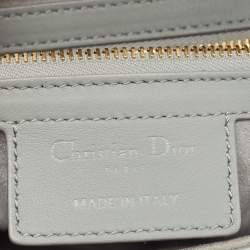 Pre Owned Dior Grey Ultramatte Leather Saddle Shoulder Bag