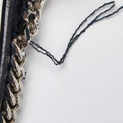 Pre Owned Dior Dark Blue  Cannage Leather Mini Lady Dior Tote