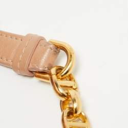 Pre Owned Dior Beige Cannage Leather Medium Caro Shoulder Bag