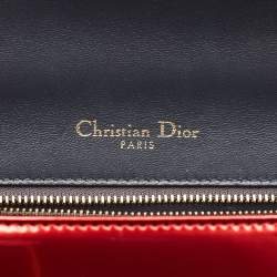 Dior Red Patent Leather Small Diorama Shoulder Bag