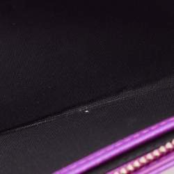 Pre Owned Dior Pink Cannage Leather Miss Dior Wallet on Chain