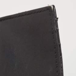 Pre Owned Dior Black Cannage Patent Leather Lady Dior Wallet on Chain