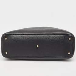 Pre Owned Dior Black Leather Large Diorissimo Shopper Tote