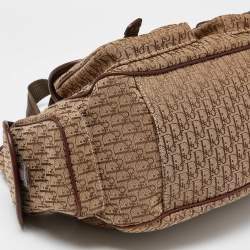 Pre Owned Dior Beige/Brown Diorissimo Canvas Multi Pocket Shoulder Bag