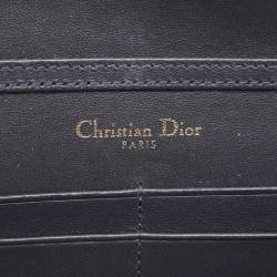 Dior Navy Blue Patent Leather Diorama Wallet on Chain