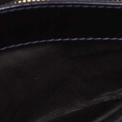 Dior Navy Blue Patent Leather Diorama Wallet on Chain