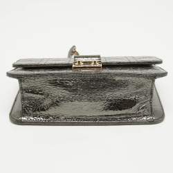 Pre Owned Dior Metallic Crackled Leather Miss Dior Promenade Chain Clutch