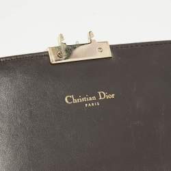 Dior Metallic Crackled Leather Miss Dior Promenade Chain Clutch
