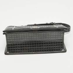 Pre Owned Dior Black Patent Leather Small Diorama Shoulder Bag