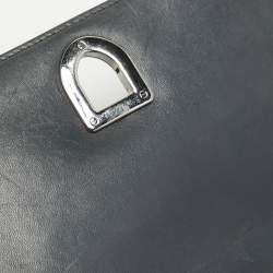 Pre Owned Dior Black Patent Leather Small Diorama Shoulder Bag