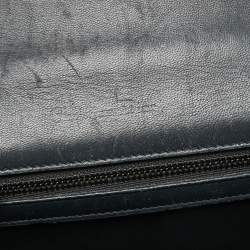 Pre Owned Dior Black Patent Leather Small Diorama Shoulder Bag