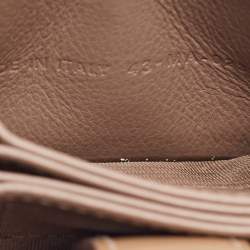 مملوكة مسبقًا Dior Beige Cannage Patent Leather Lady Dior 5 Gusset Card Holder