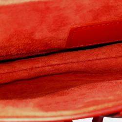 Dior Red Leather Ultra-Matte Mini Saddle Bag