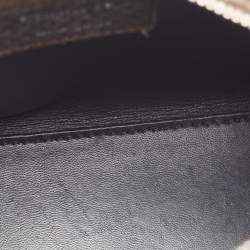 Pre Owned Dior Metallic Python Medium Lady Dior Tote