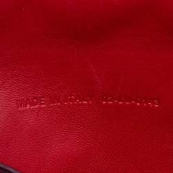 Dior Red Cannage Leather Miss Dior Promenade Chain Clutch