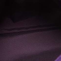 Pre Owned Dior Purple Leather Granville Polochon Bag