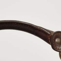 Pre Owned Dior Brown/Beige Oblique Canvas and Leather East/West Boston Bag