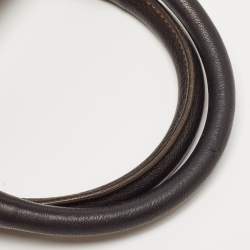 Pre Owned Dior Brown/Beige Oblique Canvas and Leather East/West Boston Bag