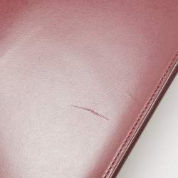 Pre Owned Dior Rose Wood Pink Leather 30 Montaigne Shoulder Bag