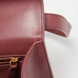 Pre Owned Dior Rose Wood Pink Leather 30 Montaigne Shoulder Bag