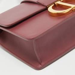 Pre Owned Dior Rose Wood Pink Leather 30 Montaigne Shoulder Bag